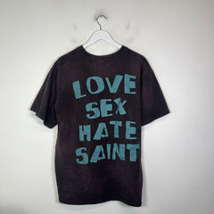Saint Michael Black Celebrity T-Shirt Size L