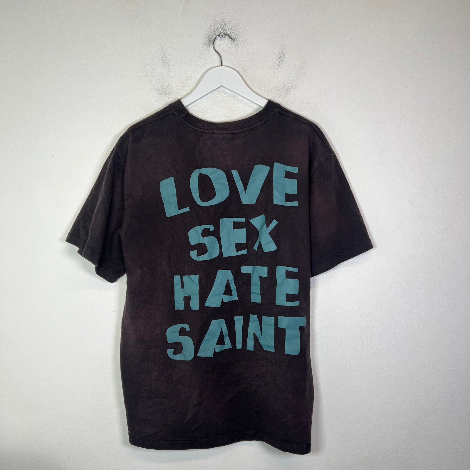 Saint Michael Black Celebrity T-Shirt Size L