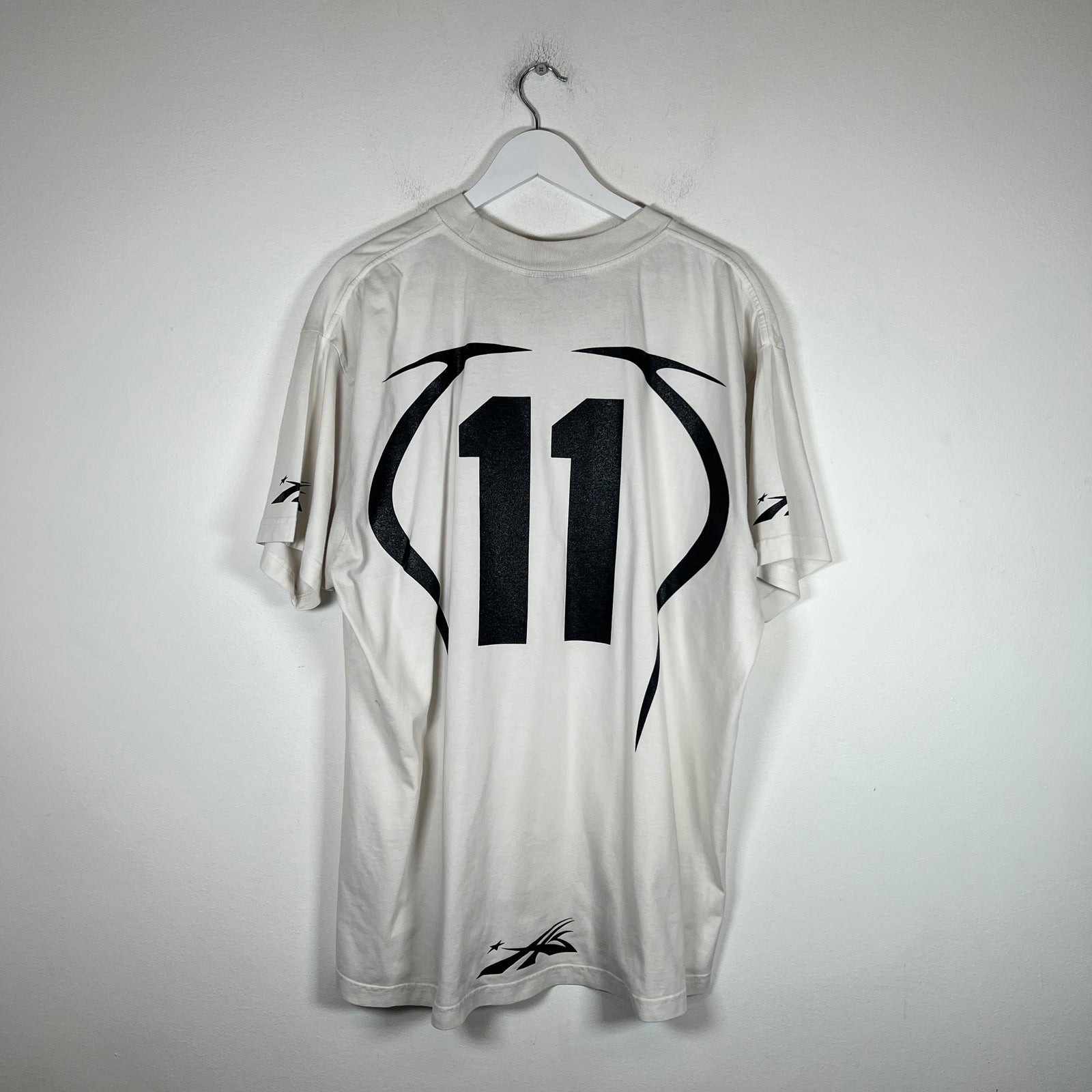 Hellstar White Warm Up T-Shirt Size XL
