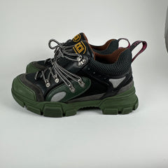 Gucci Green/Black Flashtrek Low-Top Sneakers Size 8.5