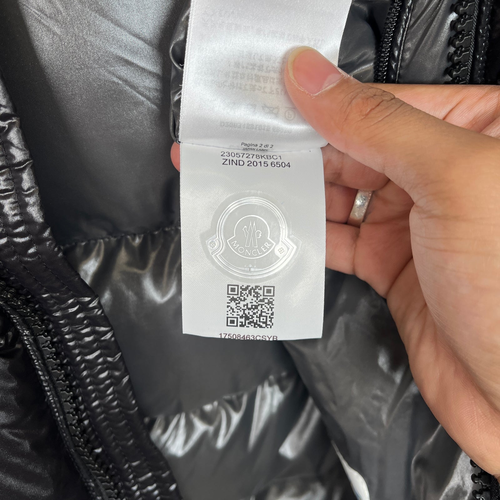 Moncler Black Maya Giubbotta Jacket Size 4