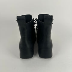 Bottega Veneta Black Lace-Up Puddle Boot Size 10
