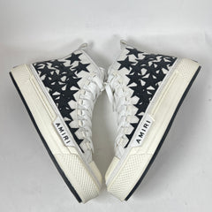 Amiri Black/White Stars Court High-Top Sneaker Size 41