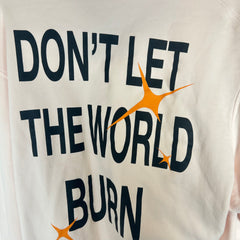 Heron Preston Pink Burn Hoodie Size L