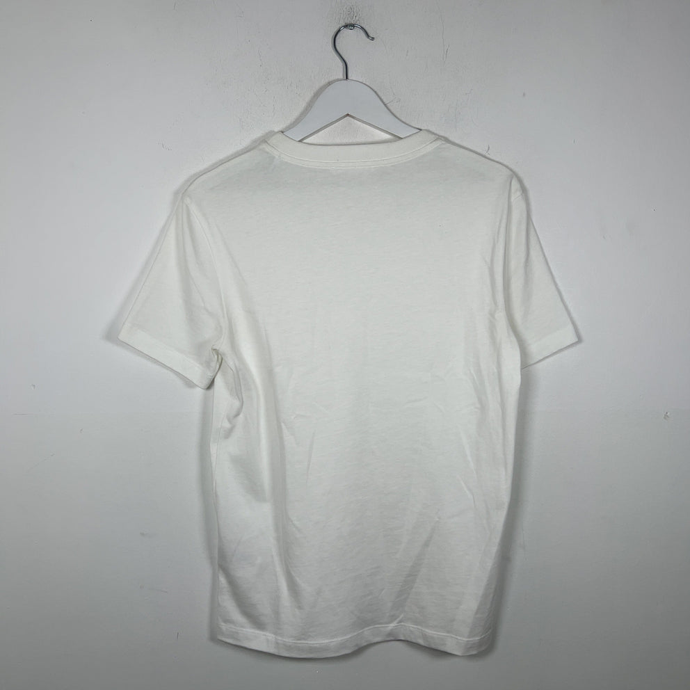 Helmut Lang Embossed Logo White T-Shirt