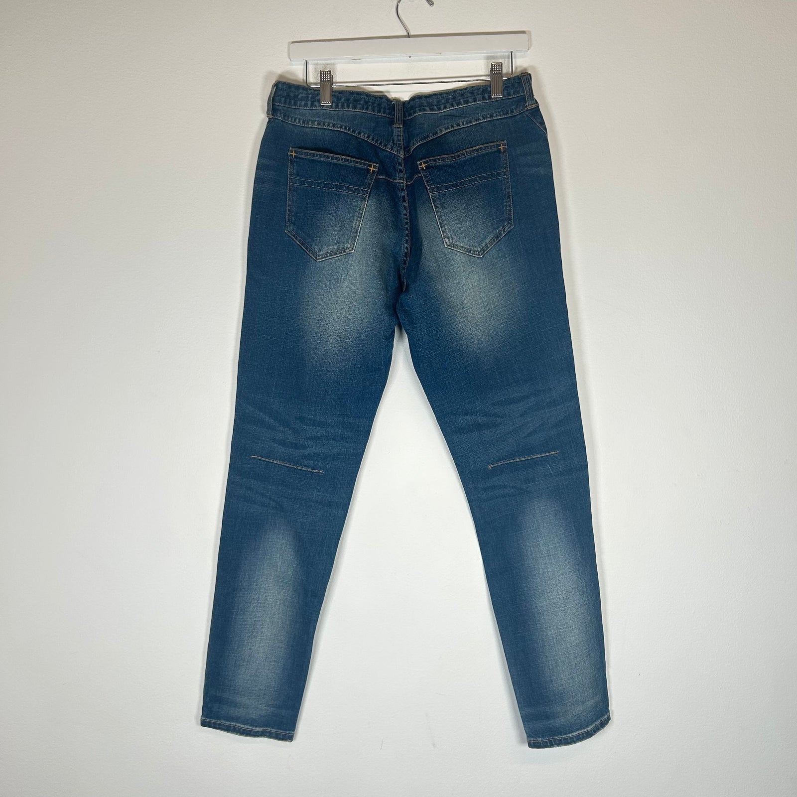 Number (N)ine Blue Paint Splatter Jeans Size 30