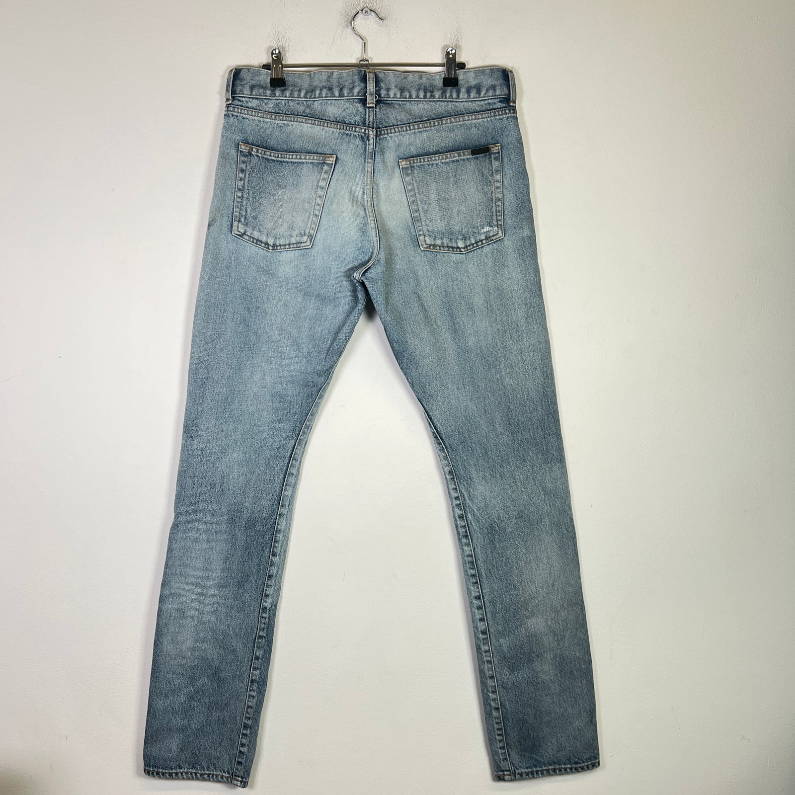 Saint Laurent Lightwash D18 Distressed Jeans