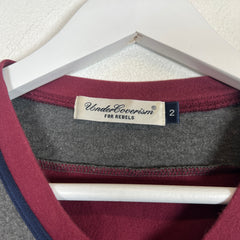 Undercover Burgundy V-Neck T-shirt Size S
