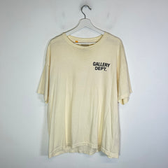Gallery Dept Cream/Orange Souvenir Logo T-Shirt Size L