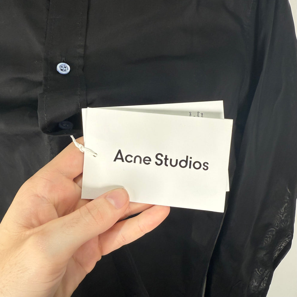 Acne Studios Sheer Black Button Up Size 50