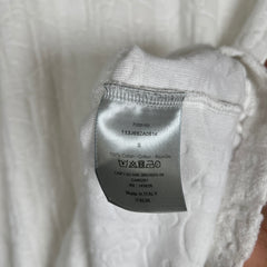 Dior White Oblique Towel Tee Size S