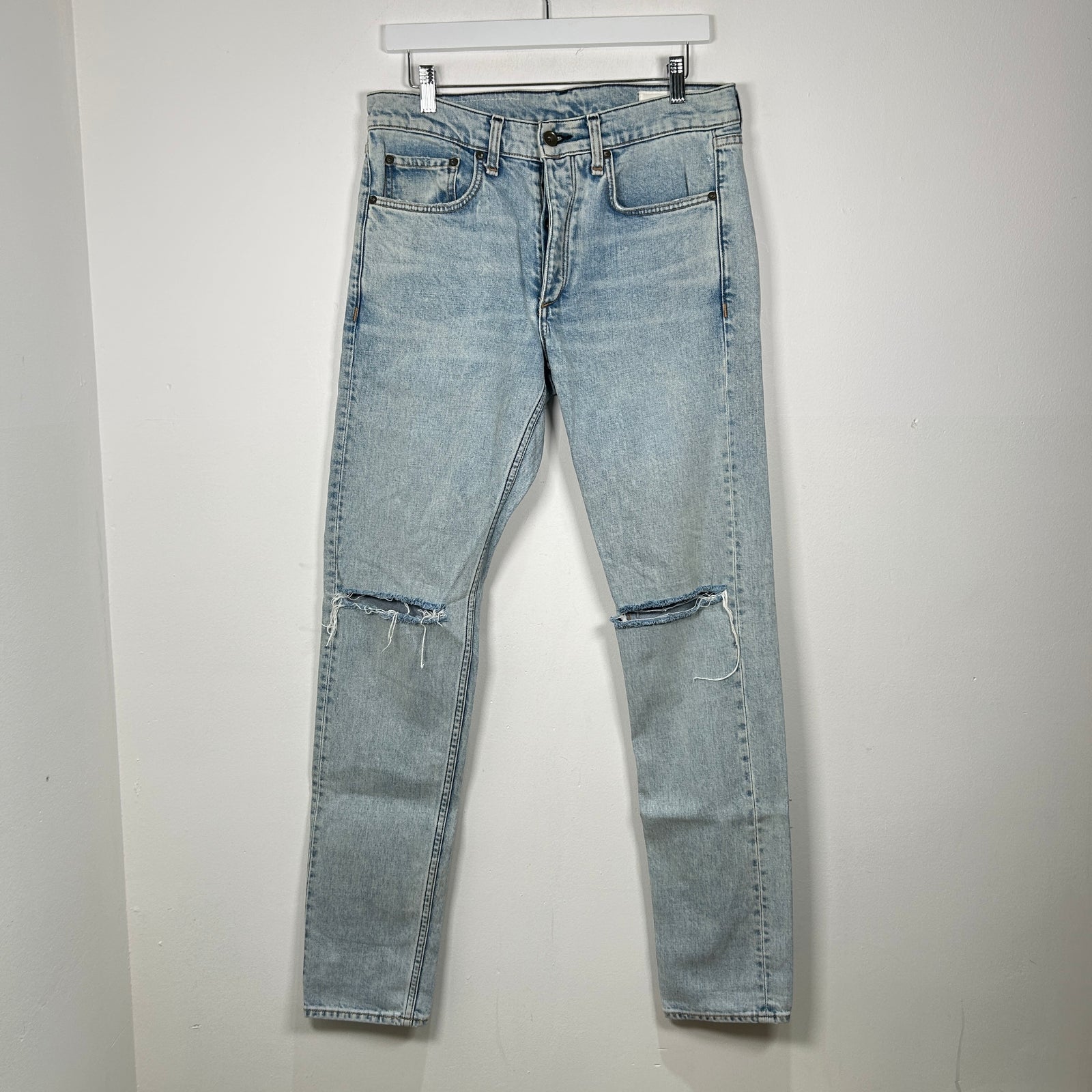 Rag & Bone Fit 1 Extra Slim Bleach Wash Jeans Size 31