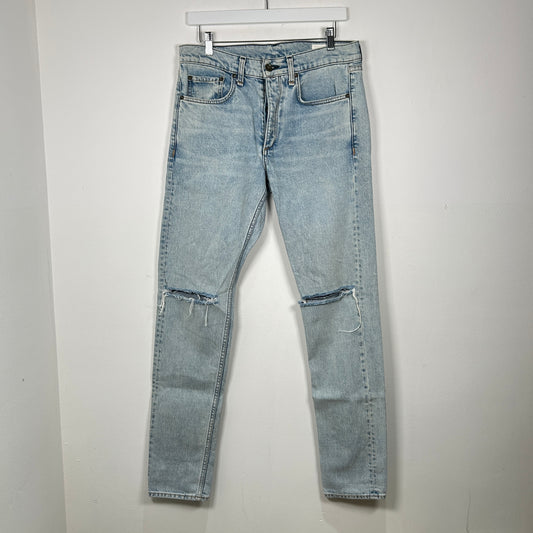 Rag & Bone Fit 1 Extra Slim Bleach Wash Jeans Size 31