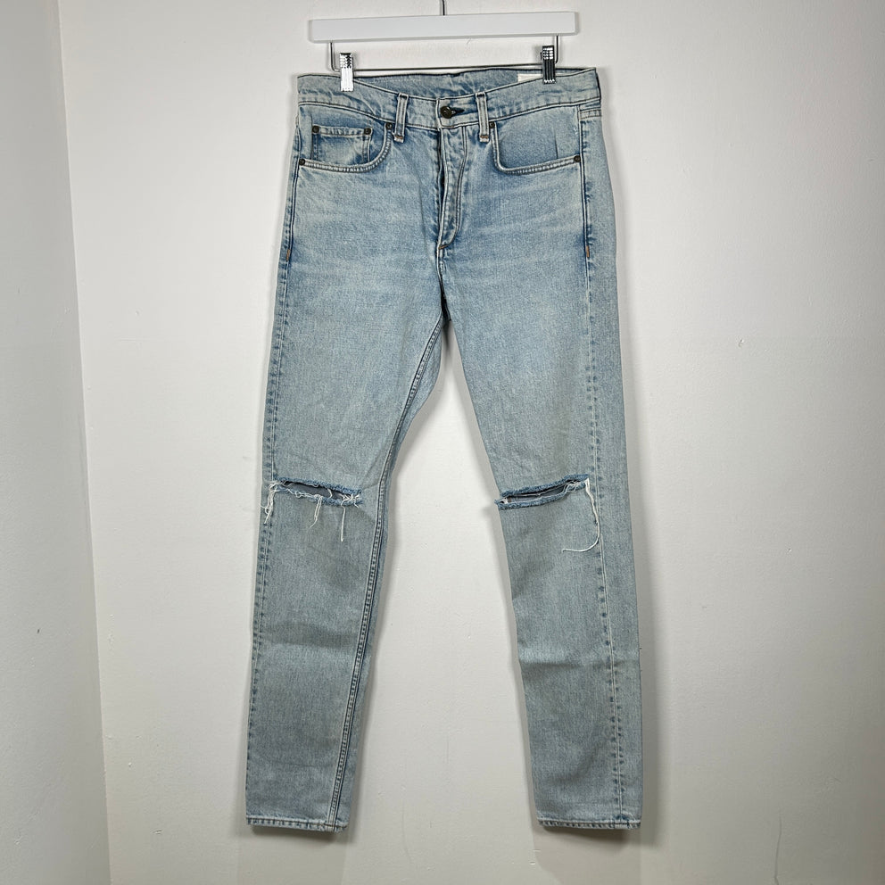 Rag & Bone Fit 1 Extra Slim Bleach Wash Jeans Size 31