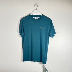 Off-White Teal Chain Arrows T-Shirt Size S