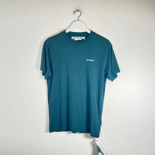 Off-White Teal Chain Arrows T-Shirt Size S