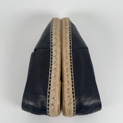 Saint Laurent 'YSL' Stitched Logo Espadrilles