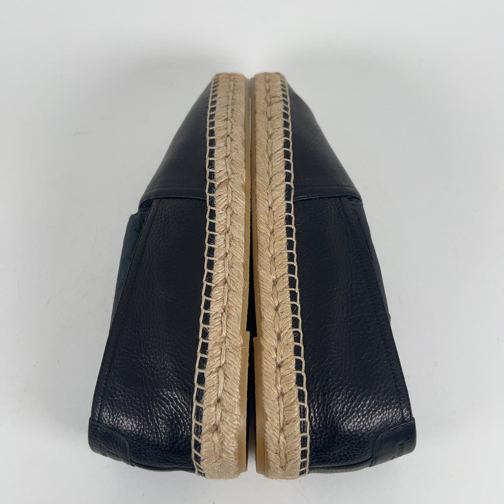 Saint Laurent 'YSL' Stitched Logo Espadrilles