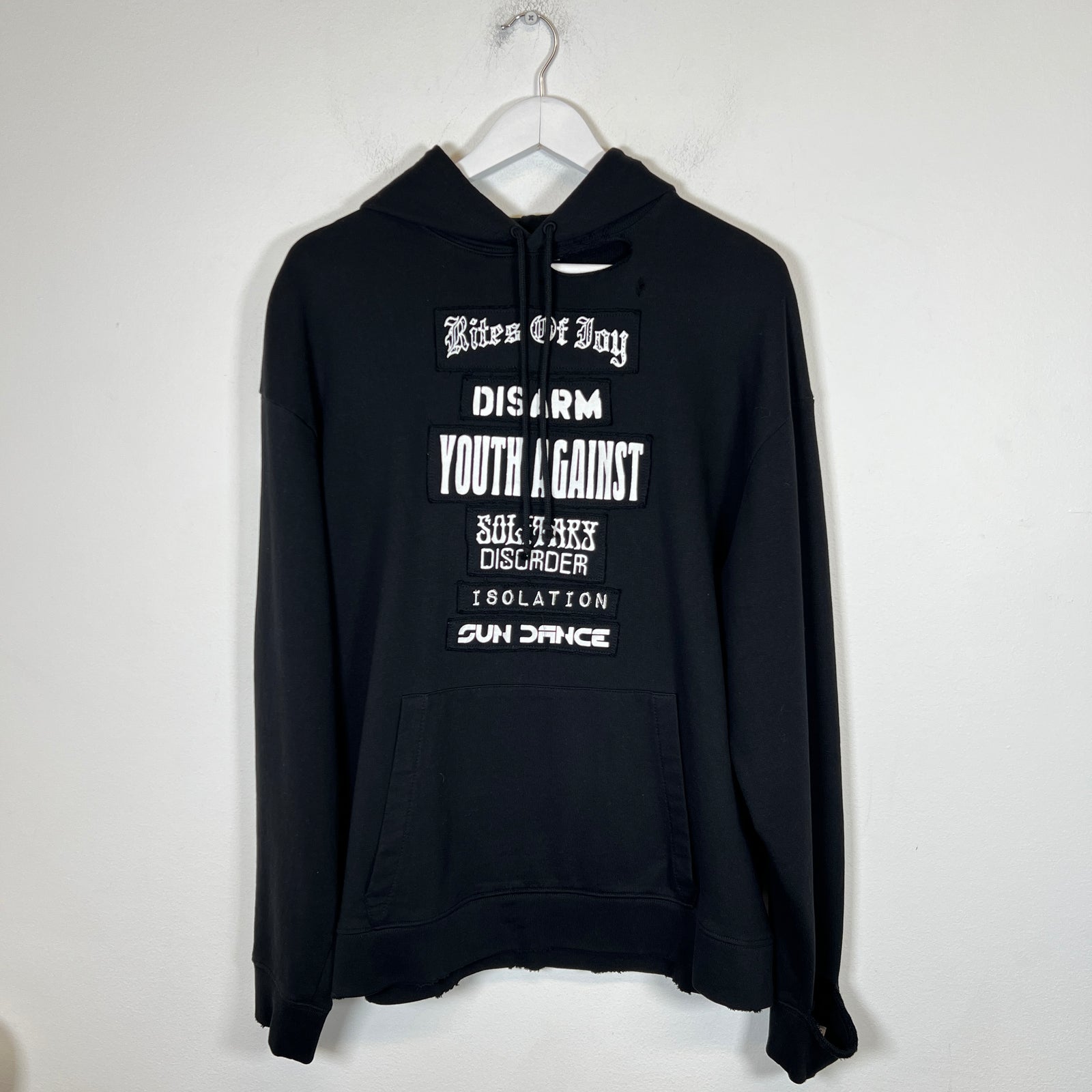 Raf Simons Black SS21 "Rites Of Joy' Hoodie Size S