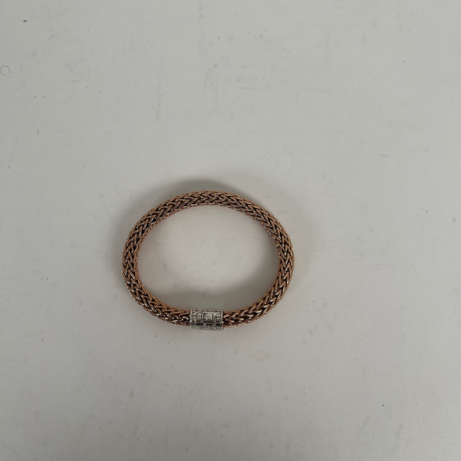 John Hardy Breaded Chain Bracelet Size 7.5 Inch