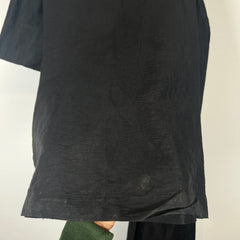 Rick Owens Black Linen Bolan Cut Pants Size 32