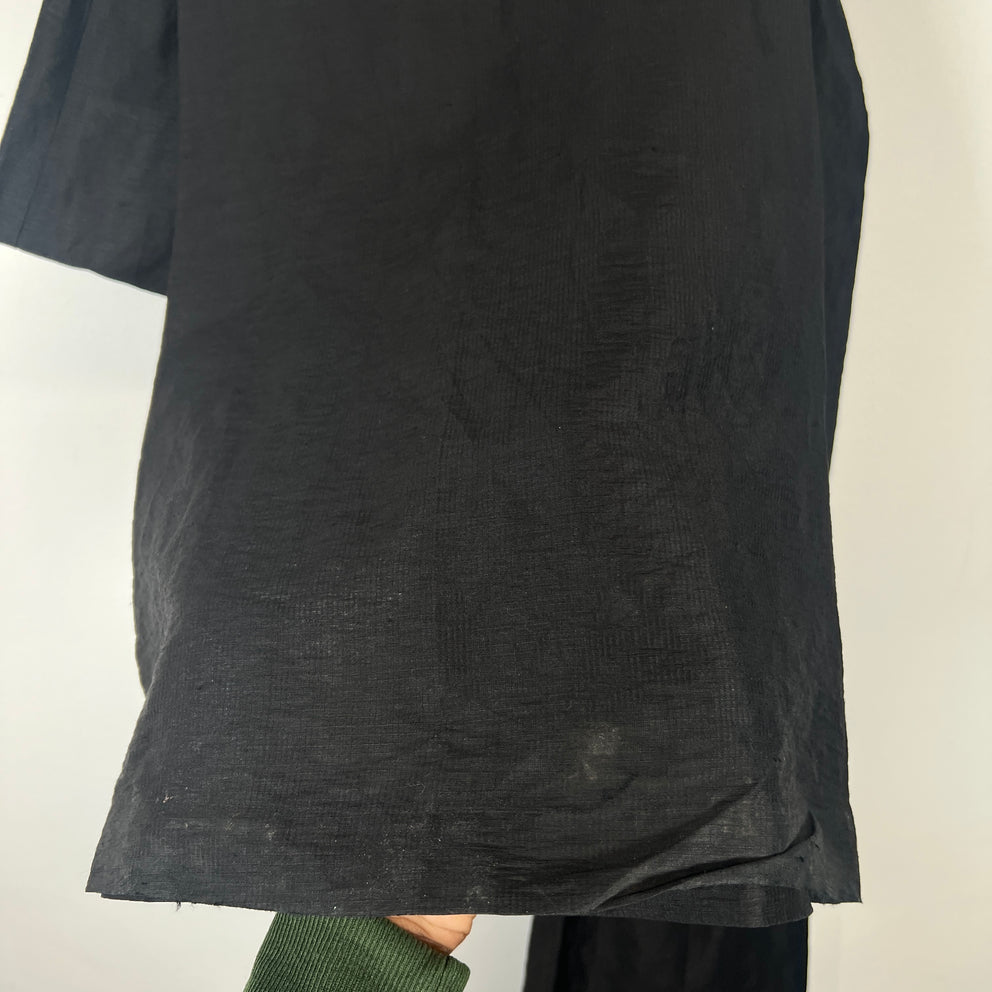 Rick Owens Black Linen Bolan Cut Pants Size 32
