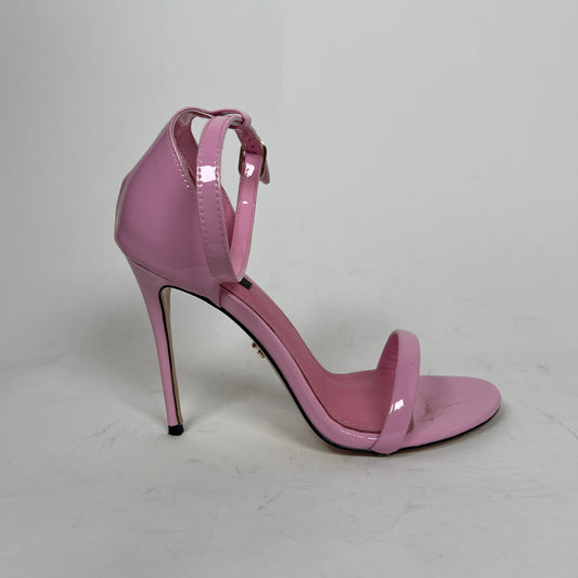 Dolce & Gabbana Pink Patent Leather Sandals Size 37