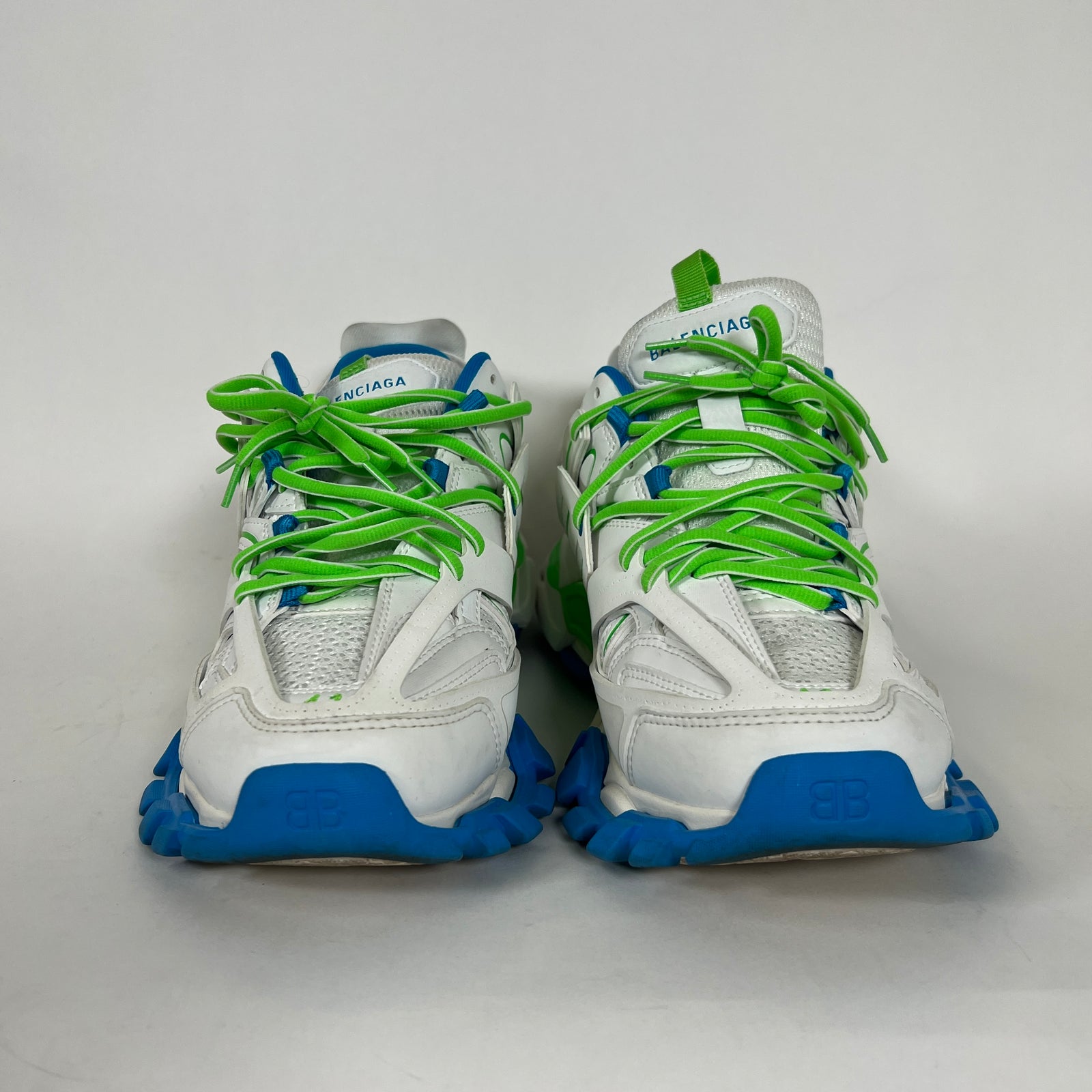 Balenciaga Blue/Green Track Sneakers Sz 41