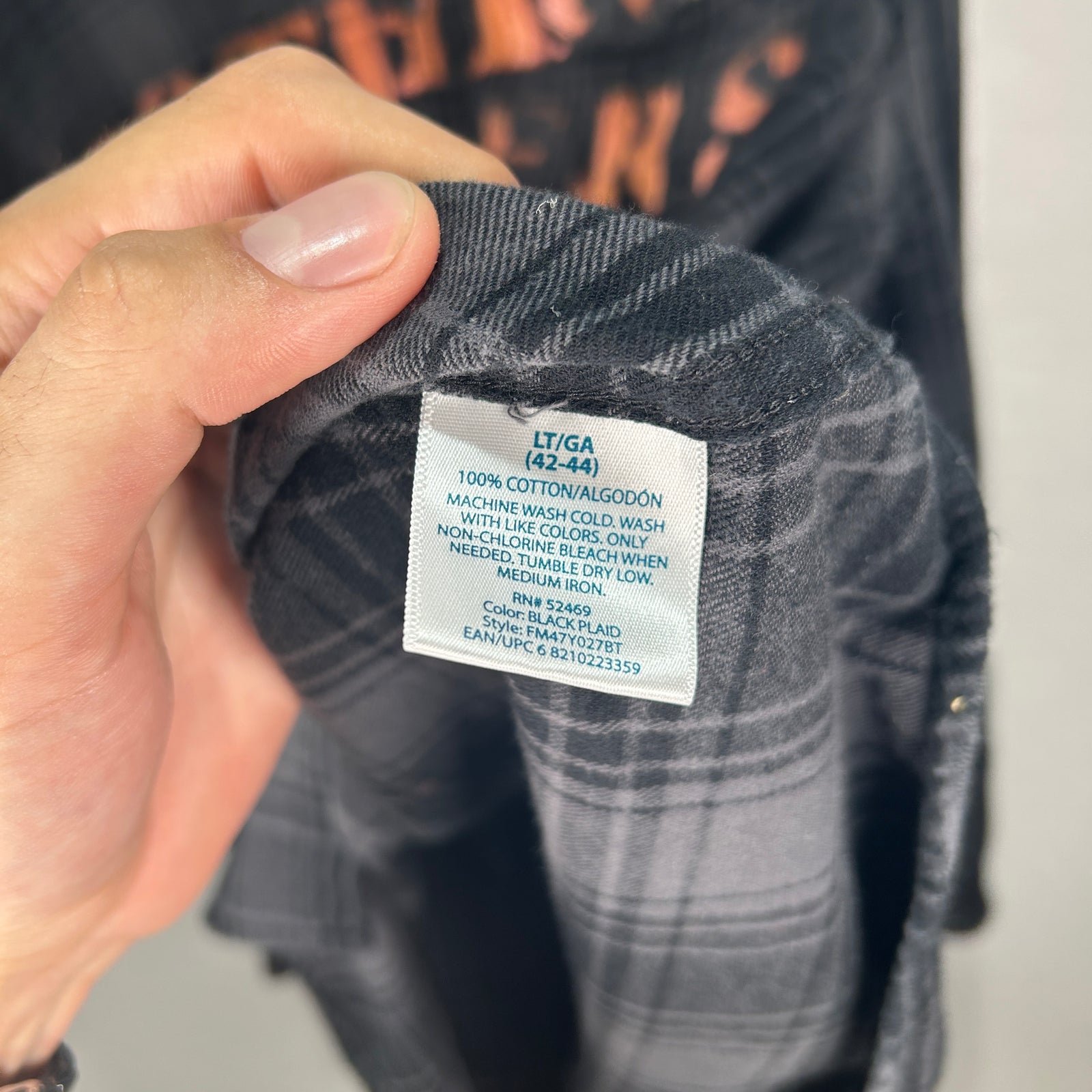 AssPizza 2018 'Nothing Matters' Bleached Flannel Size L