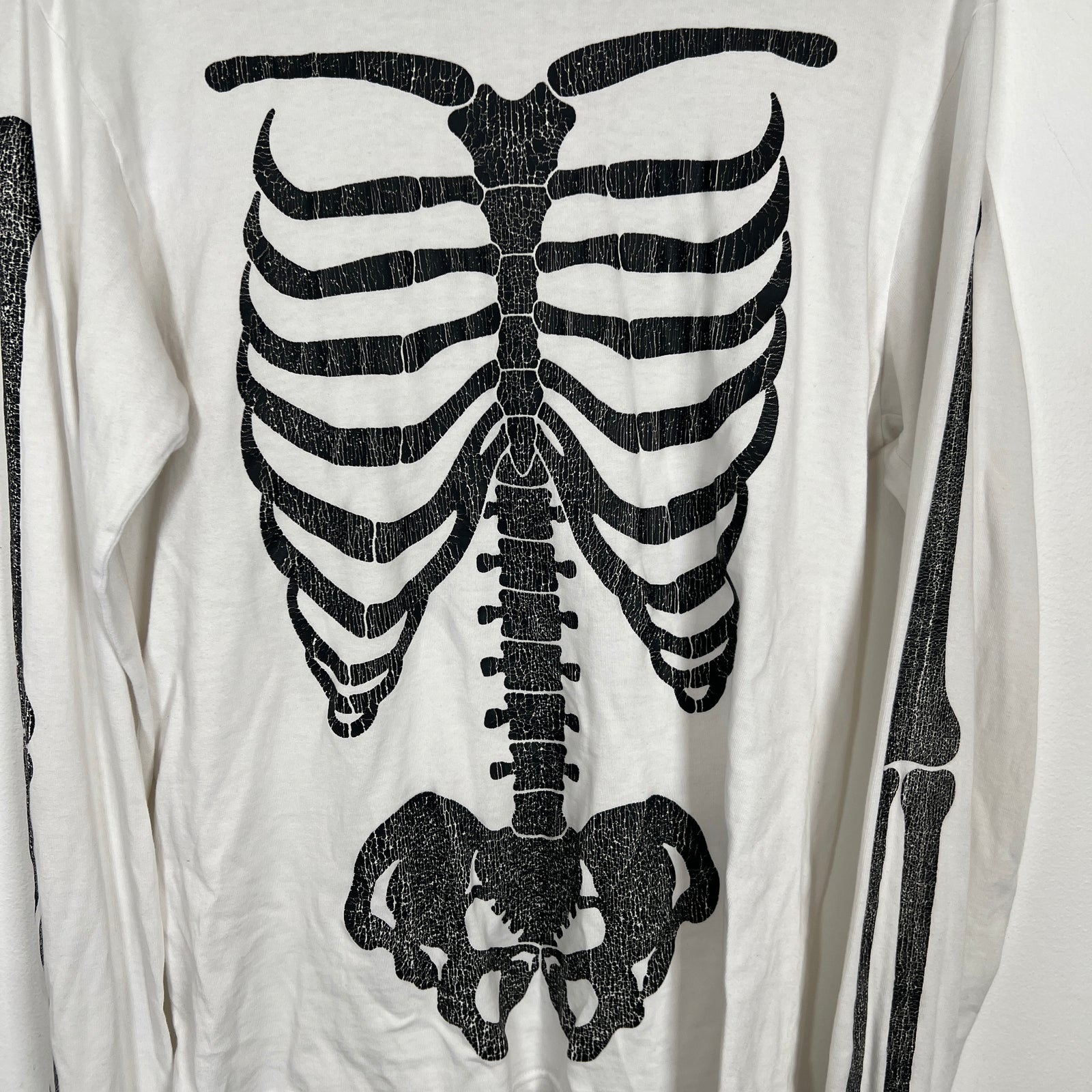 Number (N)ine White Skeleton Print Longsleeve Size 2