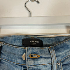 Amiri Denim Logo Applique Thrashed Jeans Size 29