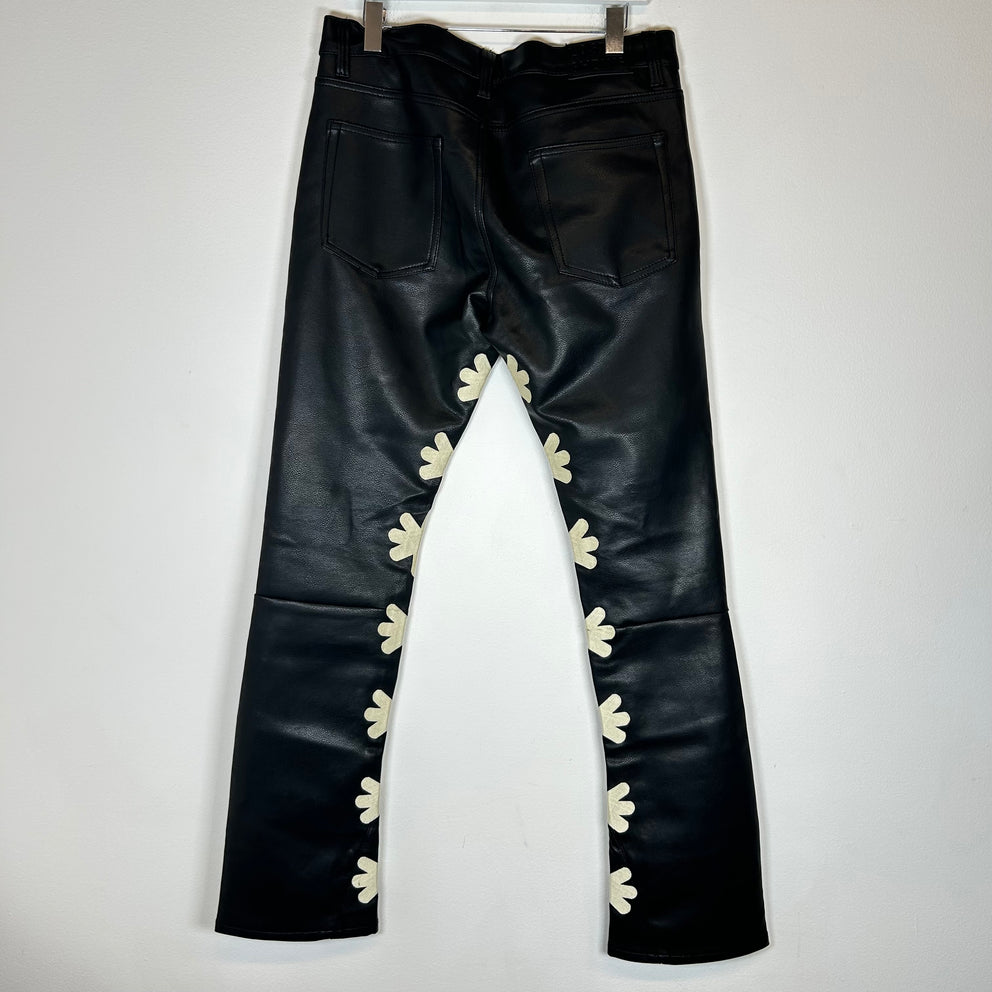 Lostshdws Black Leather Pants Size 34