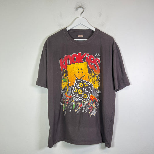 Kapital Grey Buster Peckish Bowy Kookies T-Shirt Size XL