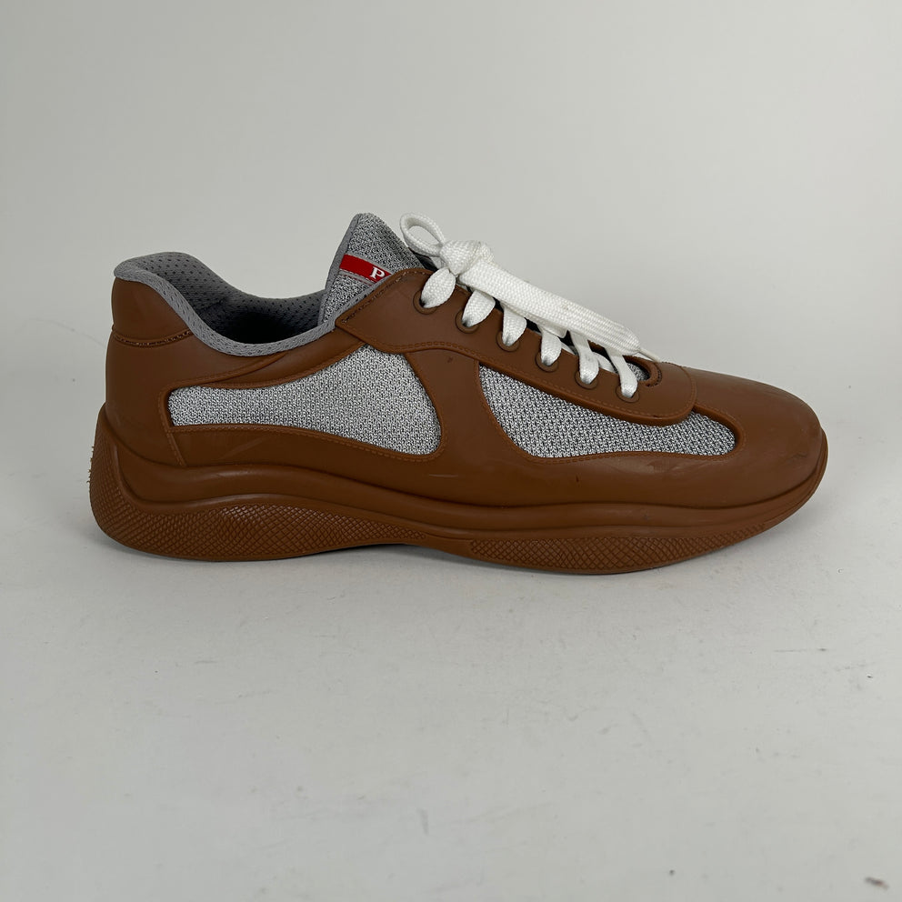 Prada Brown Rubber Cups Size 44