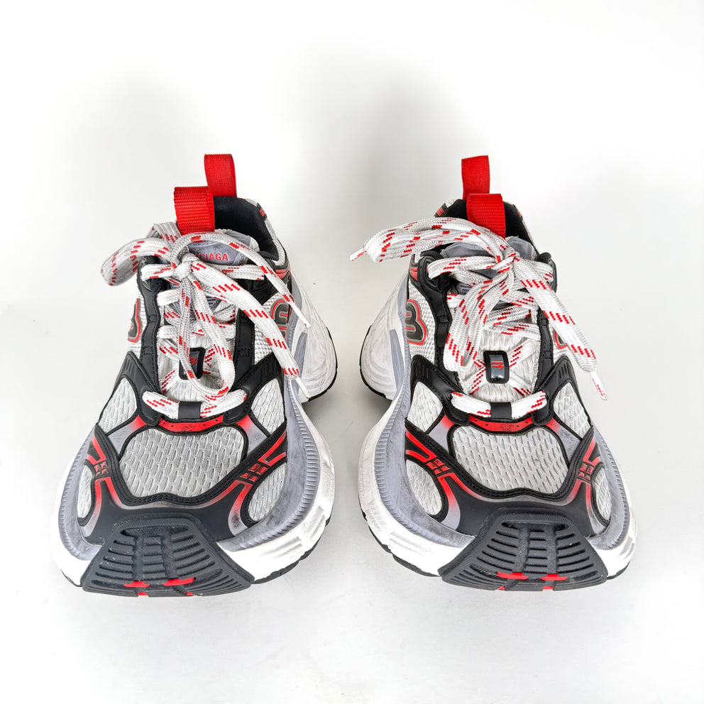 Balenciaga Grey/Red 10XL Sneakers Size 40