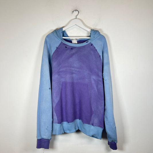 Alchemist Blue/Purple Distressed After-Hood Hoodie Size XL
