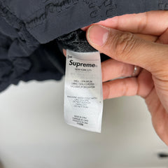Supreme Black Stitch Logo Windbreaker Size M