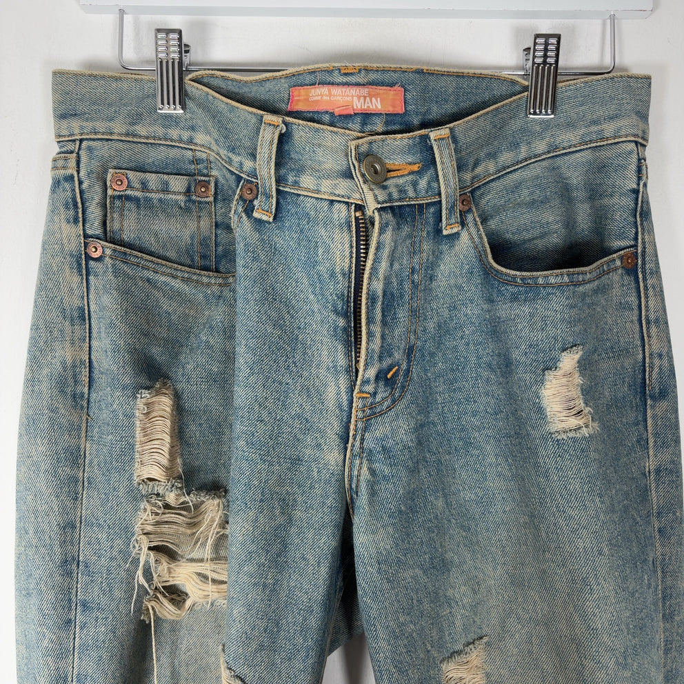 Junya Watanabe AW04 Distressed Crash Jeans