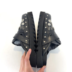 Toga Virilis Leather Studded Mules