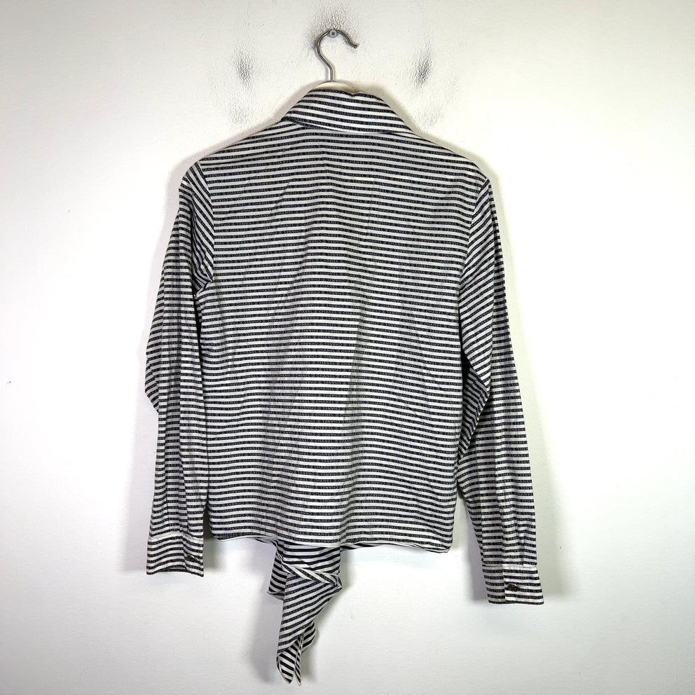 Chanel 2020 Striped Button-Up Shirt