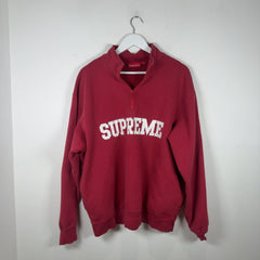 Supreme Embroidered Flag Quarter Zip Jacket