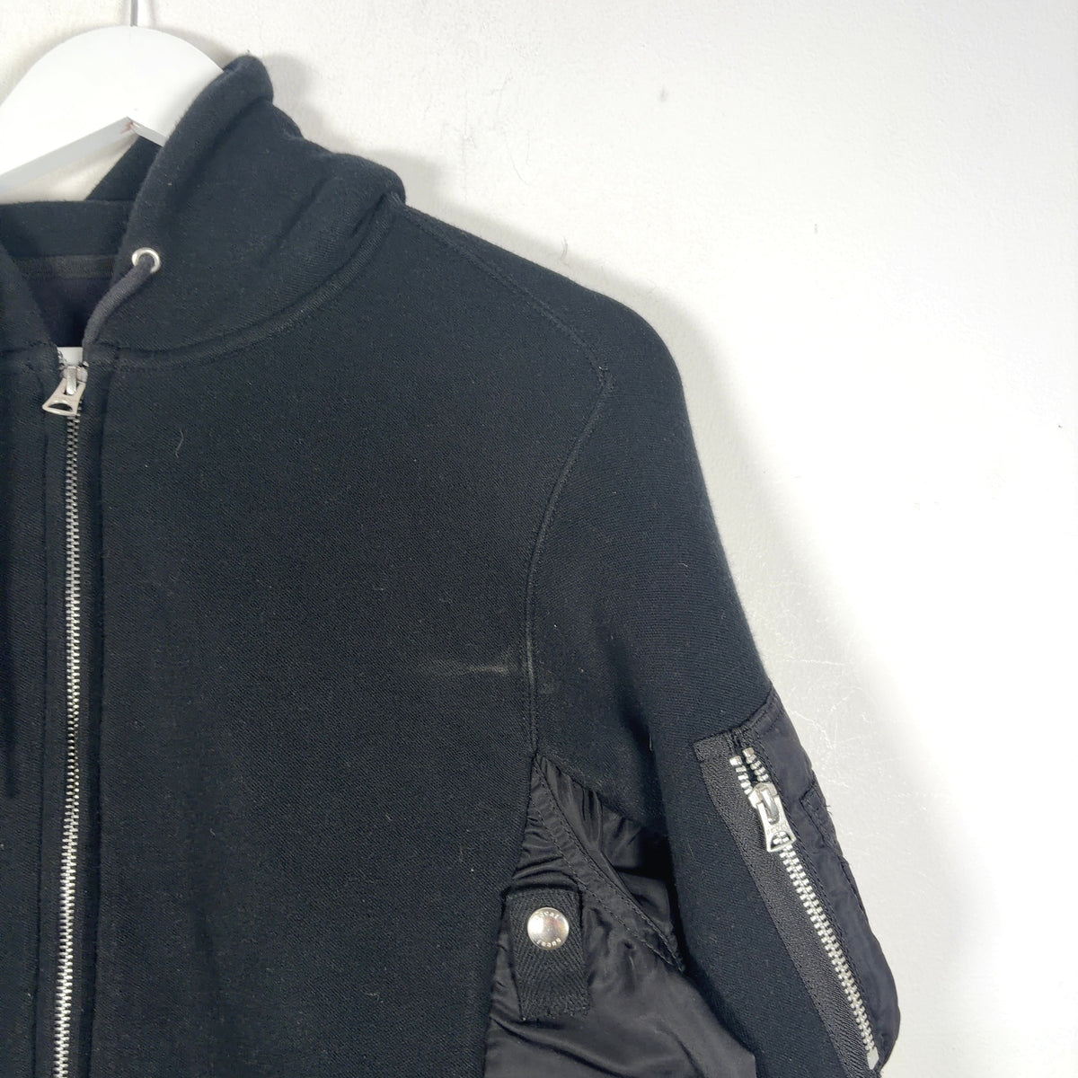 Sacai Sponge Sweat Mixed Media Light Jacket