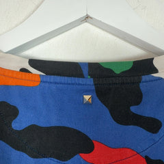 Valentino Allover Multi Color Camo T-Shirt