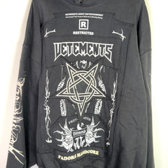 Vetements J'Adore Hardcore Patchwork Hoodie