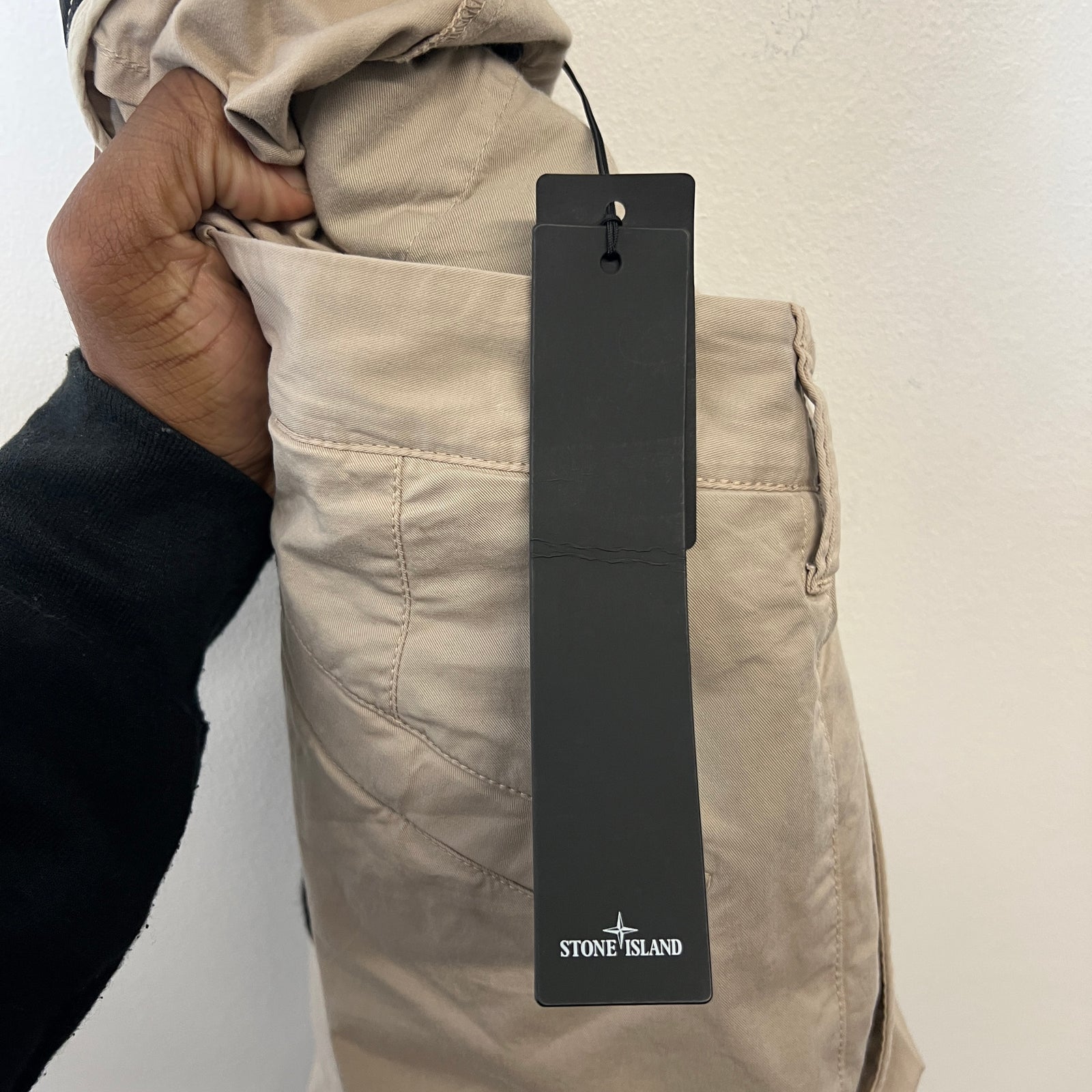 Stone Island Beige Skinny Cargo Pants Size 29