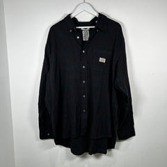 Our Legacy x Stussy Navy 'Workshop' Plaid Flannel Size L