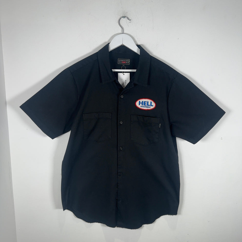 Supreme x Hysteric Glamour Black 'Hell' Button-Up Shirt Size L