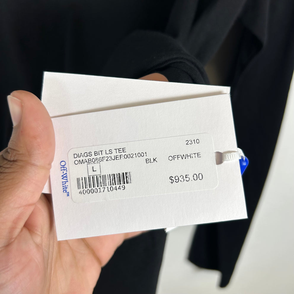 Off-White Black Skate Embroidered Arrows Longsleeve Size L
