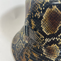 Versace Patten Snakeskin Bucket Hat