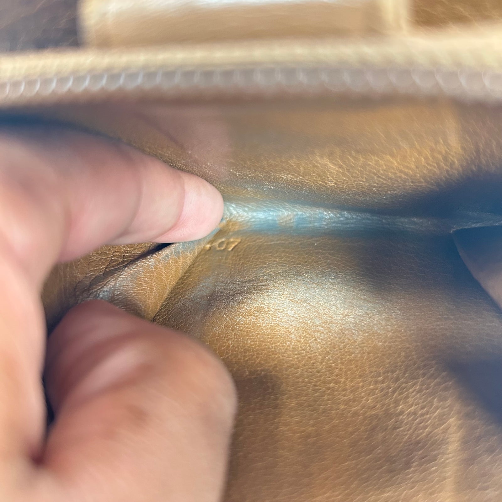 Prada Brown Leather Zip-Around Compact Wallet